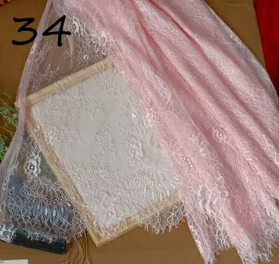 3Meter Exquisite Eyelash Lace 150CM White Lace Fabric Wholesale Prices Wedding Dress Sexy Lingerie DIY Clothes Accessory