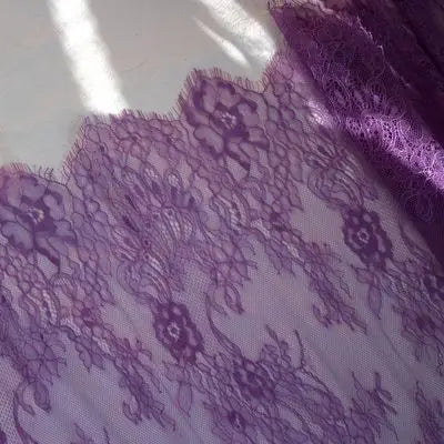 3M long eyelash lace trim traditional wedding lace fabric white red violet Table Cloth DIY Crafts