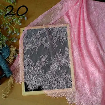 3Meter Exquisite Eyelash Lace 150CM White Lace Fabric Wholesale Prices Wedding Dress Sexy Lingerie DIY Clothes Accessory