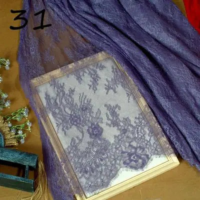 3Meter Exquisite Eyelash Lace 150CM White Lace Fabric Wholesale Prices Wedding Dress Sexy Lingerie DIY Clothes Accessory