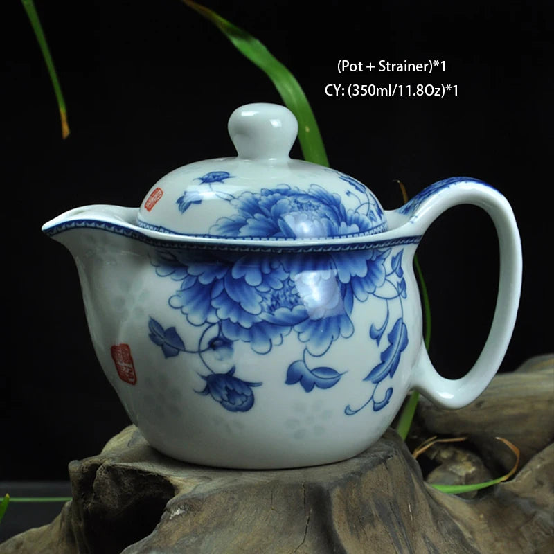 Chinese Ceramic Tea Set Kung Fu Porcelain Tea Cup Pot Set Dragon Teapot Teacup Kungfu Teaset Puer Oolong Tea Ceremony Teaware