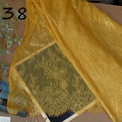 3Meter Exquisite Eyelash Lace 150CM White Lace Fabric Wholesale Prices Wedding Dress Sexy Lingerie DIY Clothes Accessory