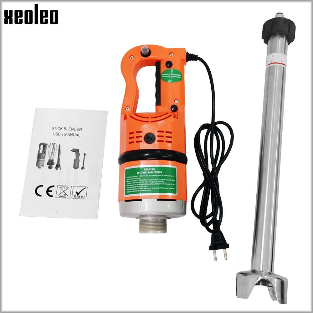 XEOLEO Frullatore a immersione commerciale 1000W Heavy Duty Stick bar Frullatore ad immersione Agitatore Macchina Schiacciatrice per frullato di zuppa
