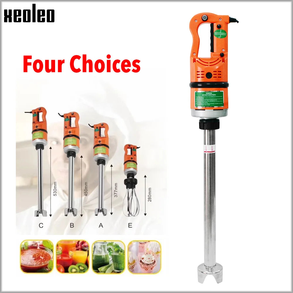 XEOLEO Frullatore a immersione commerciale 1000W Heavy Duty Stick bar Frullatore ad immersione Agitatore Macchina Schiacciatrice per frullato di zuppa