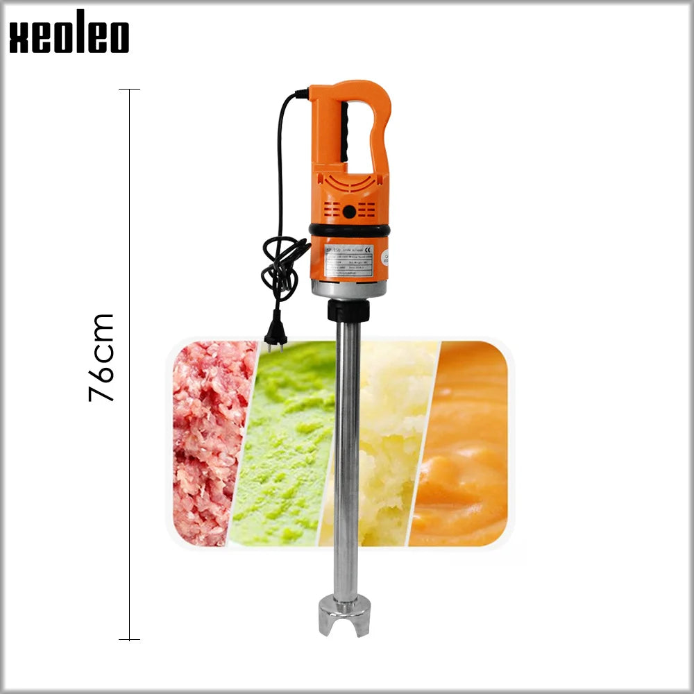 XEOLEO Frullatore a immersione commerciale 1000W Heavy Duty Stick bar Frullatore ad immersione Agitatore Macchina Schiacciatrice per frullato di zuppa