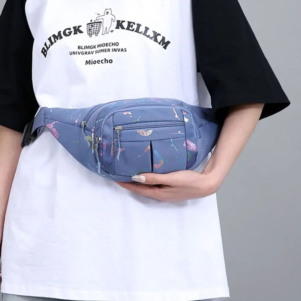 Fashion Hot Stamping Letters Outdoor Running Chest Bag Sport Waist Bags Multifunctional Women Waterproof Crossbody Shoulder Bags