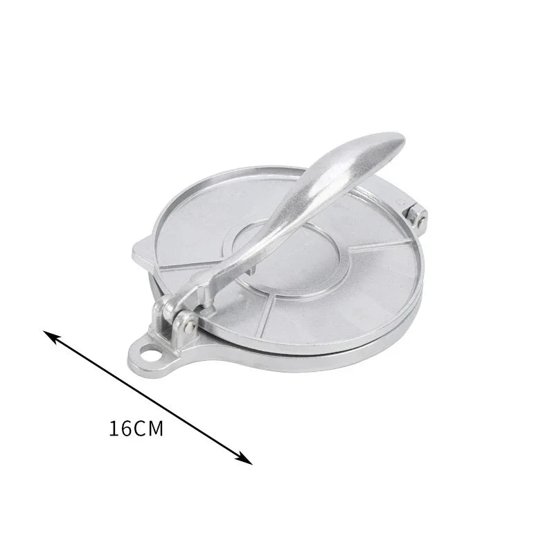 16/20cm DIY Tortilla Press Maker Aluminium Alloy Manual Corn Tortillas Dough Pressing Tools Kitchen Bakeware Cooking Accessories