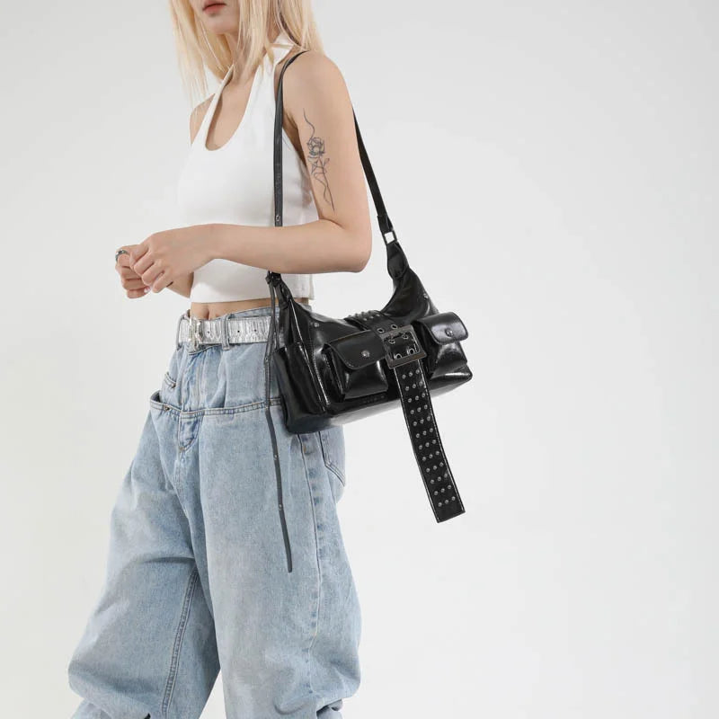 Fashionable and Versatile Casual Women's Solid Color PU Trendy Shoulder Bag Crossbody Bag Luxury Designer Bags Bags for Woman