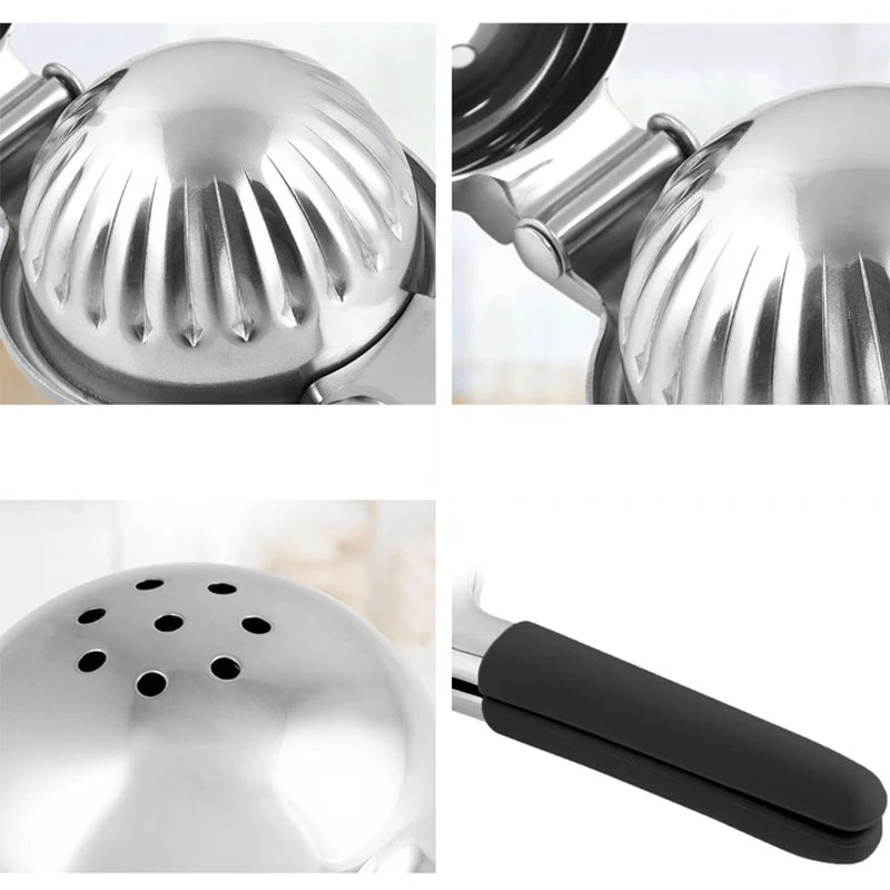 Stainless Steel Lemon Press Non Slip Citrus Juicer Press Hand Juicer perfect for squeezing orange pomegranate lime juice