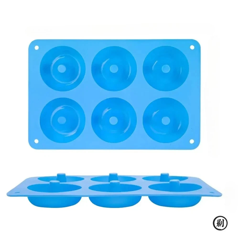 1/2pcs Silicone Muffins Donut Mold 6 Holes Baking Mould Non-Stick Baking Pastry Chocolate Cake Dessert DIY Bakeware