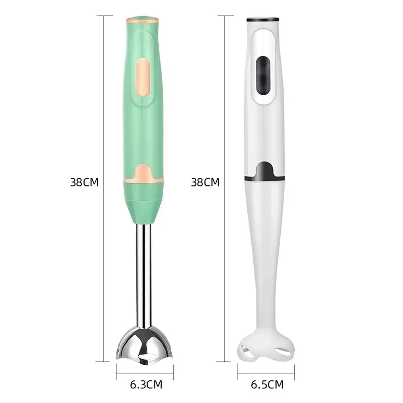 Frullatore manuale ad immersione, tritatutto elettrico per verdure, frullatore manuale per frullati, salse, zuppe per alimenti per bambini