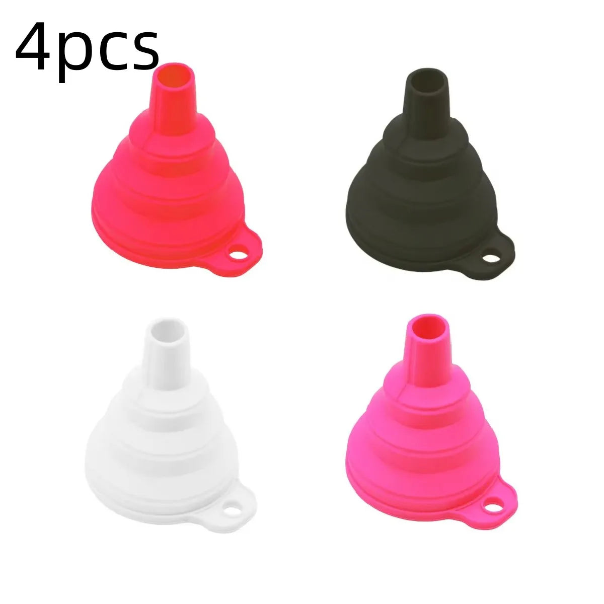 mini Foldable Funnel Silicone Collapsible Portable Funnels for Fuel Hopper Beer Oil Kitchen Accessories Tools Items