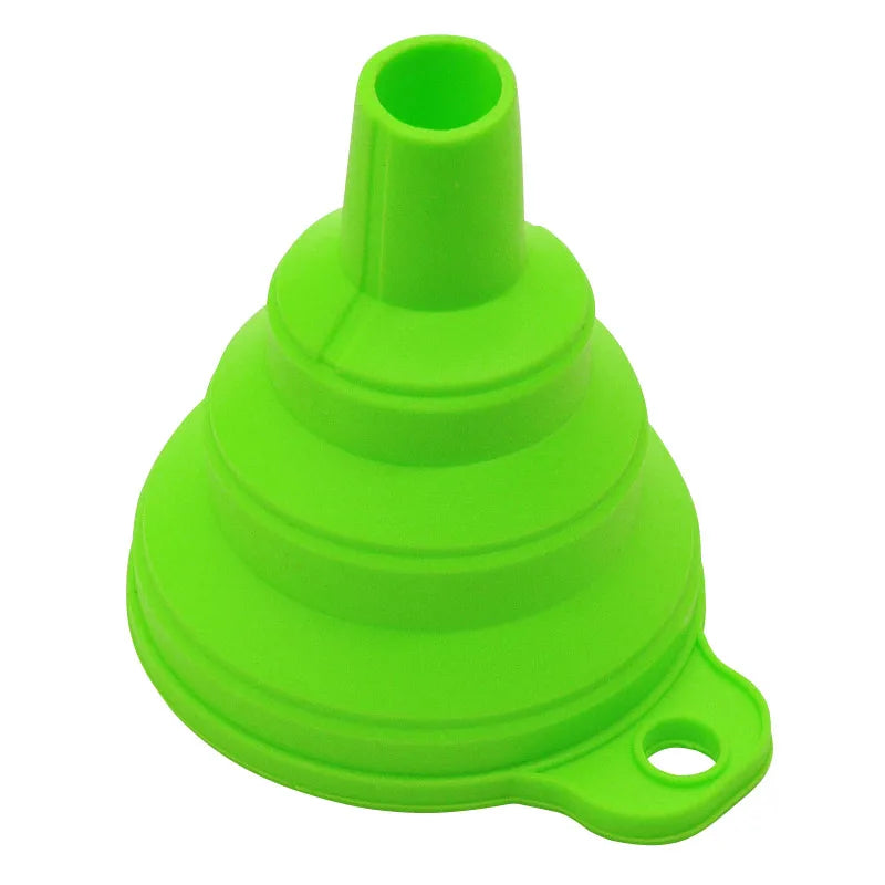 Mini embudo plegable de silicona, embudos portátiles plegables para tolva de combustible, cerveza, aceite, accesorios de cocina, artículos de herramientas
