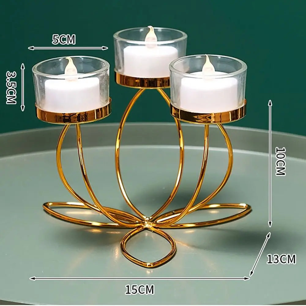 Metal Candlestick Holder Iron Candle Holders for Romantic Candlelight Dinner Props Table Decoration Retro Bedroom Ornaments
