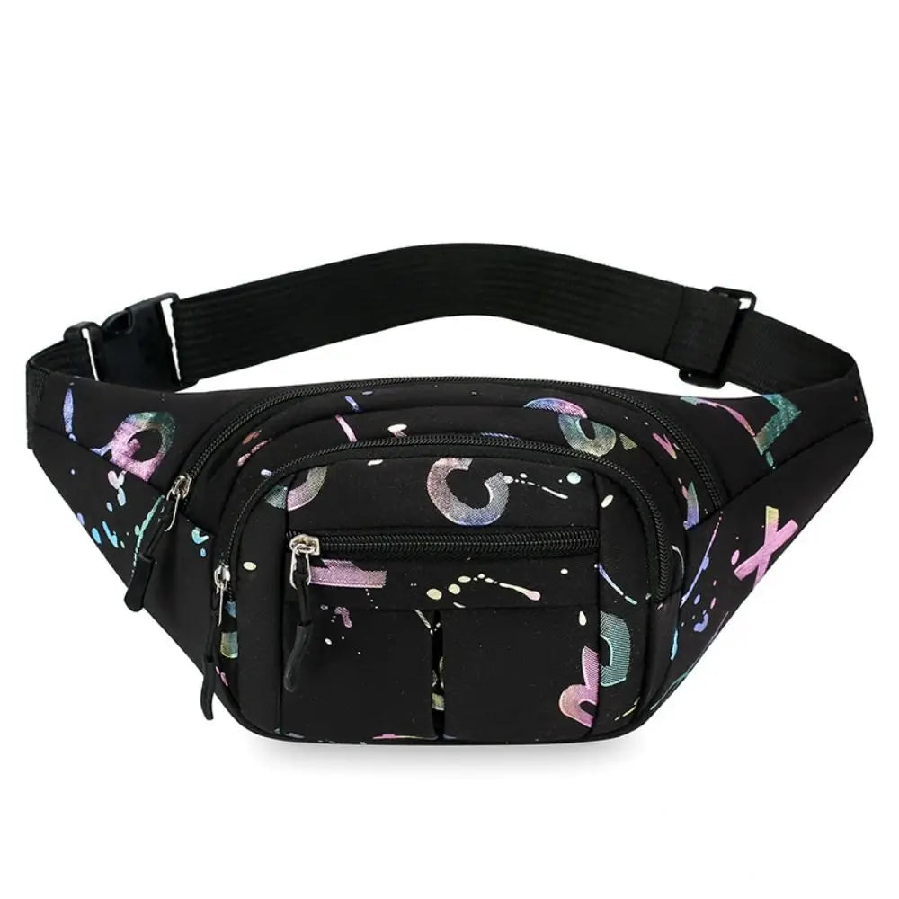 Fashion Hot Stamping Letters Outdoor Running Chest Bag Sport Waist Bags Multifunctional Women Waterproof Crossbody Shoulder Bags