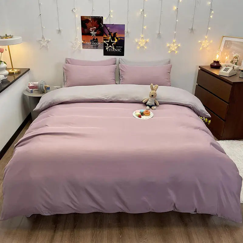 Bonenjoy 1 pc housse de couette тъмно сив цвят завивка покритие с двоен размер funda nordica cama 150 Queen/king size cover cover