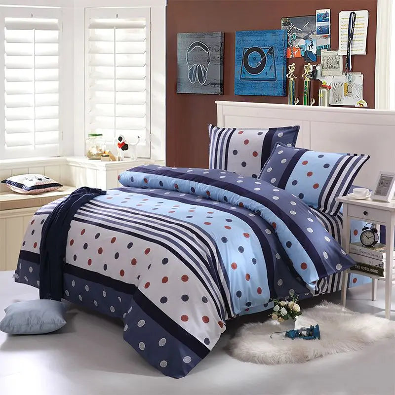 Quilt Cover1.5x2.0m Student Dormitory Single Duvet Cover Double Duvet Single Child 1.1m Lattice Plant Floral Geometric Pattern