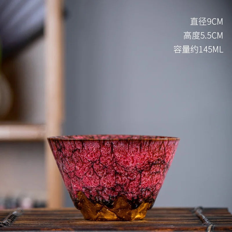 Kiln Transforms The Master's Cup Ceramic Coffee Mug Simplicity Household Kung Fu Teacup Creative Tasting Cup Personal Single Mug