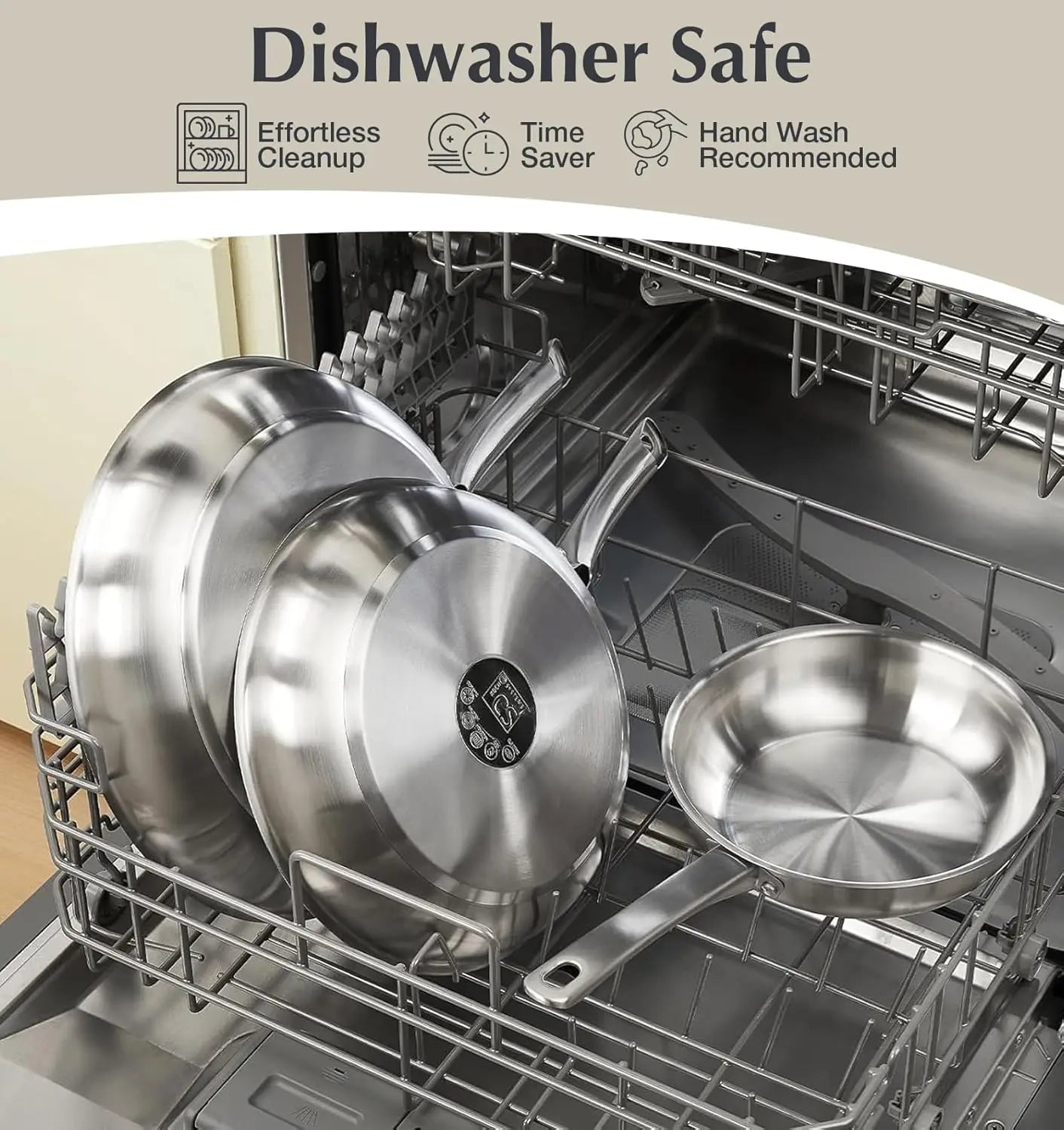 KOCH SYSTEME CS 10 Piece Stainless Steel Pots and Pans Set, Kitchen Cookware Sets, Induction Ready, Oven Safe to 450°F