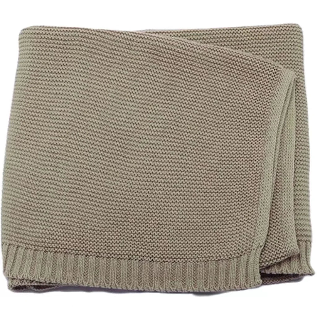 Personalized Kid Name Baby Blanket Embroidered New Born Baby Blanket Stroller Swaddles Breathable Cotton Knitted Blanket Bedding