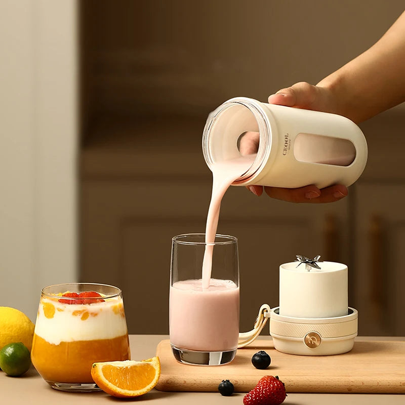 4/10 Blades elektromos hordozható turmixgép 350 ml facsaró gyümölcskeverők USB újratölthető turmixos facsaras kupa squeezer juice gyártó