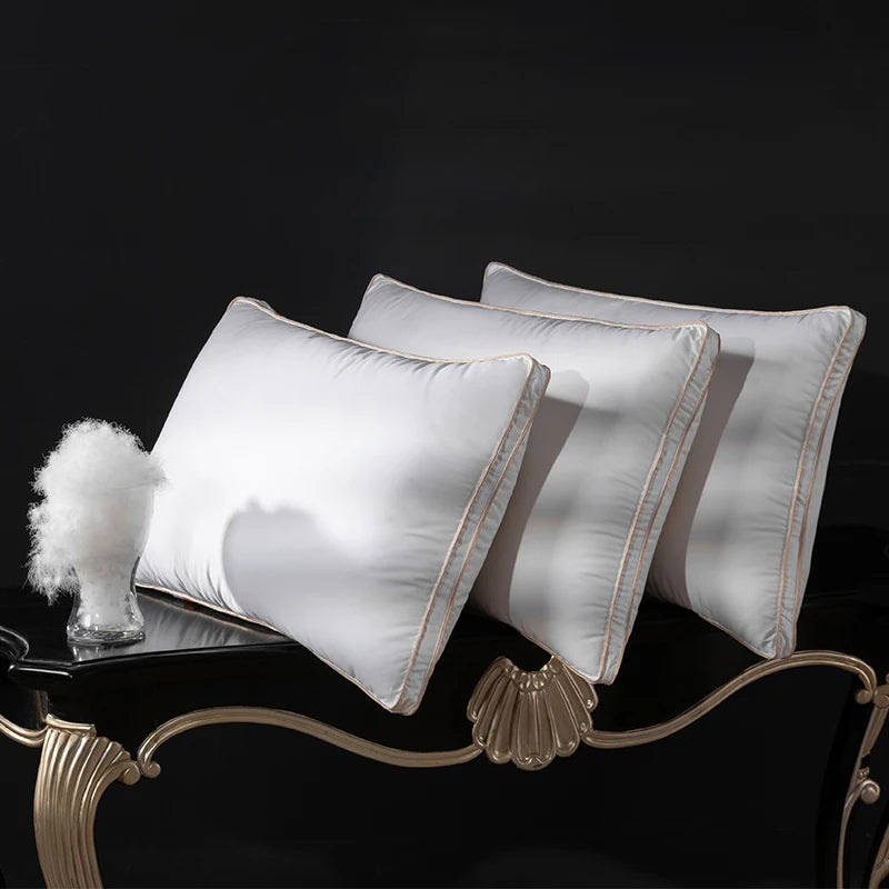 Premium Feather Down Pillow 100% Goose Down 95% Fill 1200TC - 20x26 20x36 Inch Bed Sleeping Pillow