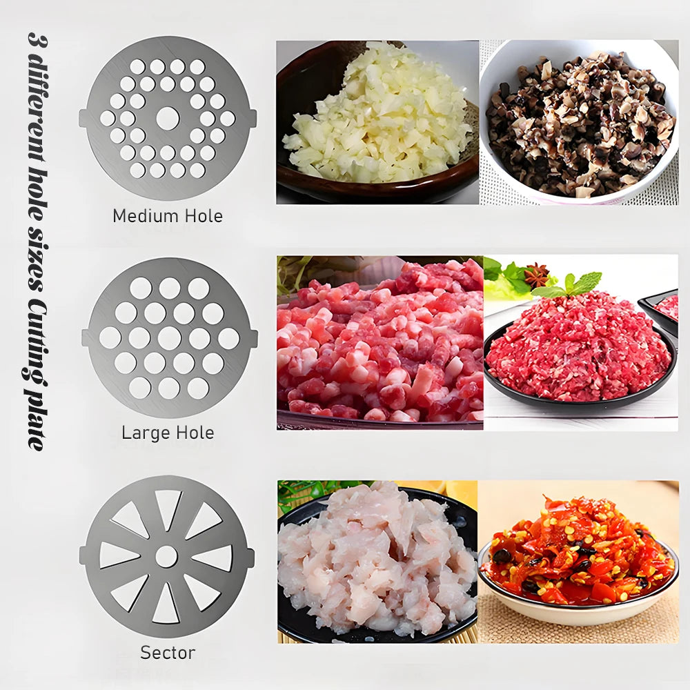 220V 110V Electric Meat Grinder Household Multifunctional Stainless Steel Food Grade Meat Grinder Meat Grinder Sausage Machine