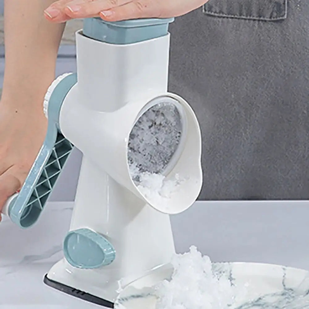 Keukengadget 3 in 1 Handbediende Groentesnijder Arbeidsbesparende Plastic Roterende Kaasrasp Handmatige Ijsschaafmachine Aardappelen