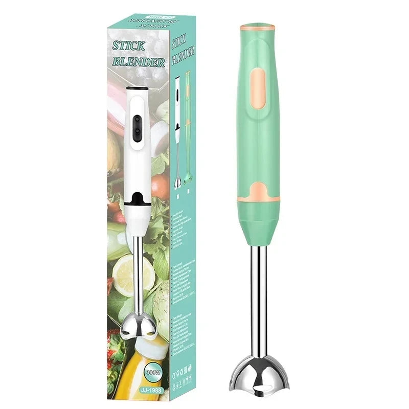 Frullatore manuale ad immersione, tritatutto elettrico per verdure, frullatore manuale per frullati, salse, zuppe per alimenti per bambini