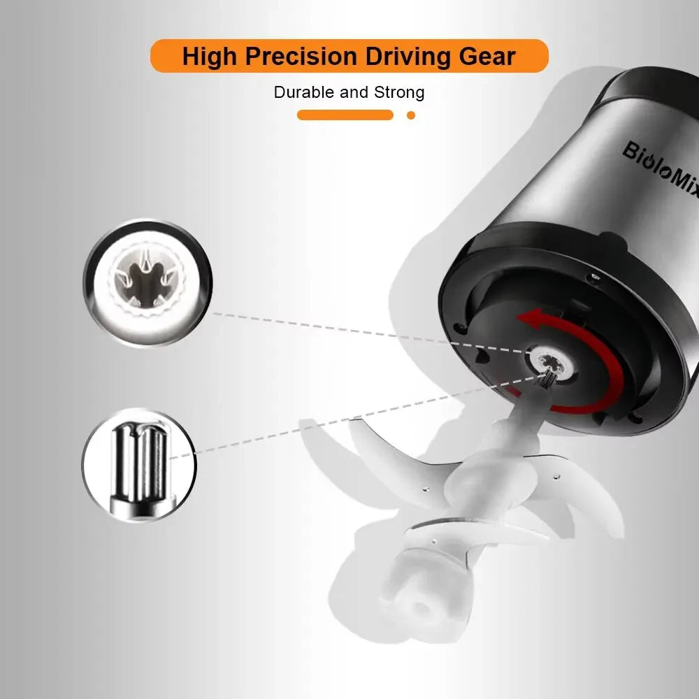 New Electric Meat Grinder Stainless Steel Food Processor Chopper Kitchen Utensils Vegetable and Fruit Chopper Household Grinder