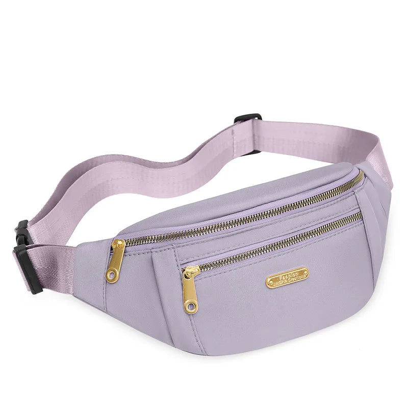 Waterproof Oxford Single Shoulder Crossbody Bag, Fanny Pack ,Bumbag Chest Bags for Women Daily Use Travel Outdoor Sports Running