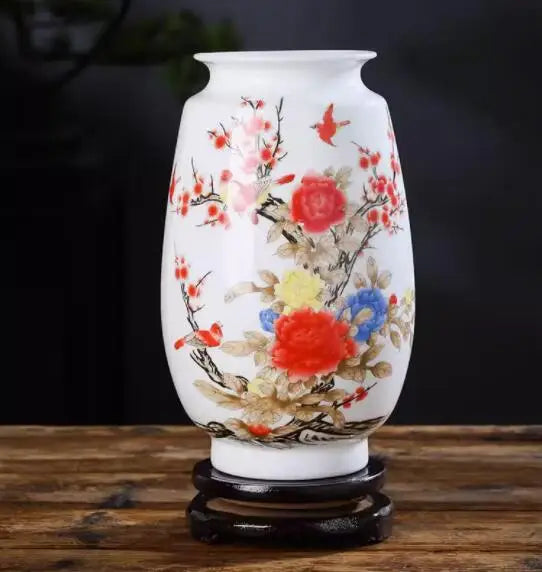 Jingdezhen keramična vaza vintage kitajske tradicionalne vaze domača vaza živali vaza fino gladko površinsko opremljanje člankov