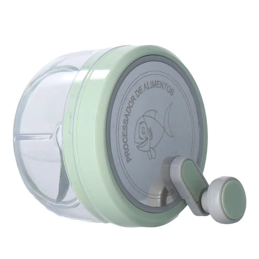 Green Food Processor Kitchen Gadgets 200ml/400ml Vegetable Chopper Blender Stainless Steel Blades Manual Pull Food Chopper