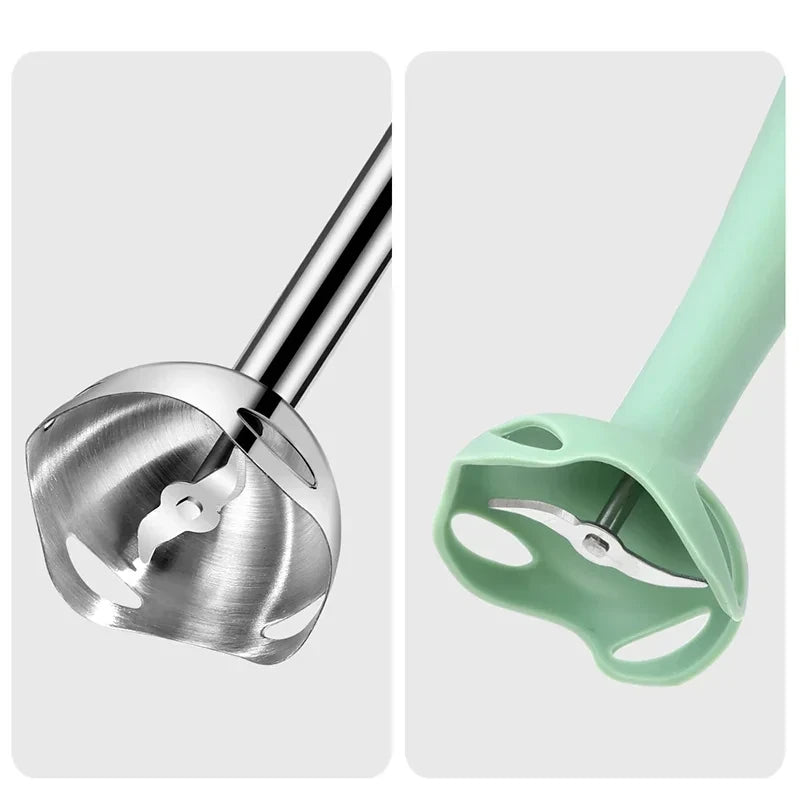 Frullatore manuale ad immersione, tritatutto elettrico per verdure, frullatore manuale per frullati, salse, zuppe per alimenti per bambini