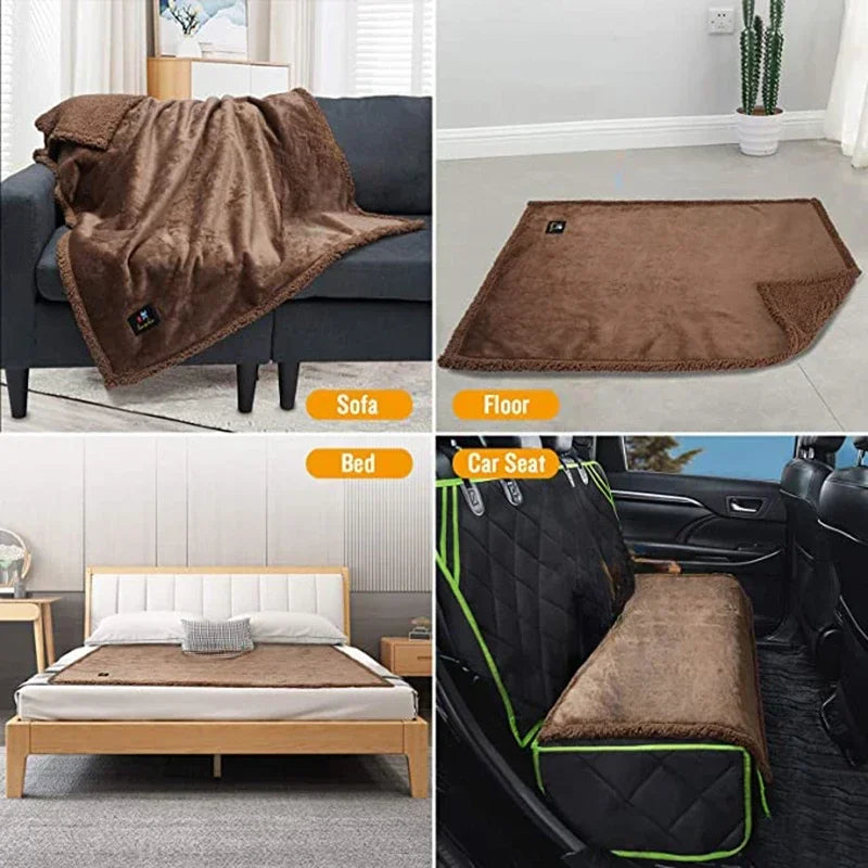 Coperta king size addensata calda invernale 100% impermeabile e resistente alle macchie-coperta accogliente coperta shaggy coppia romantica coperta