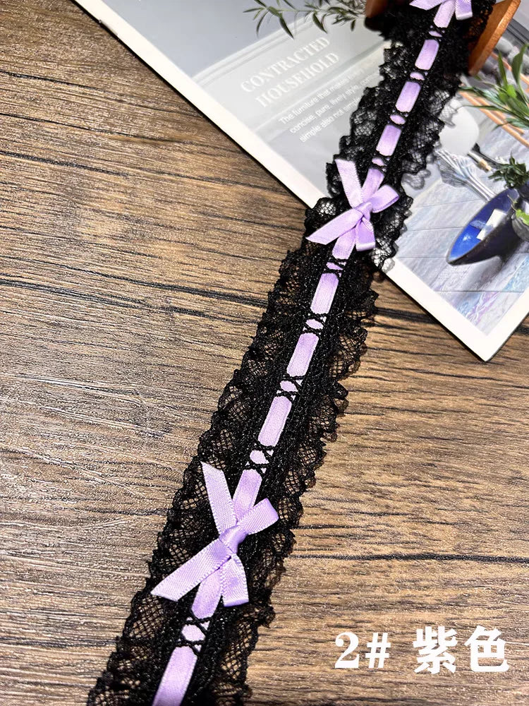 Bow Pleated Lace Handmade Diy Decoration Baby Clothes Skirt Hem Clothing Lace Accessories Curtains Home Decoration Accessories
