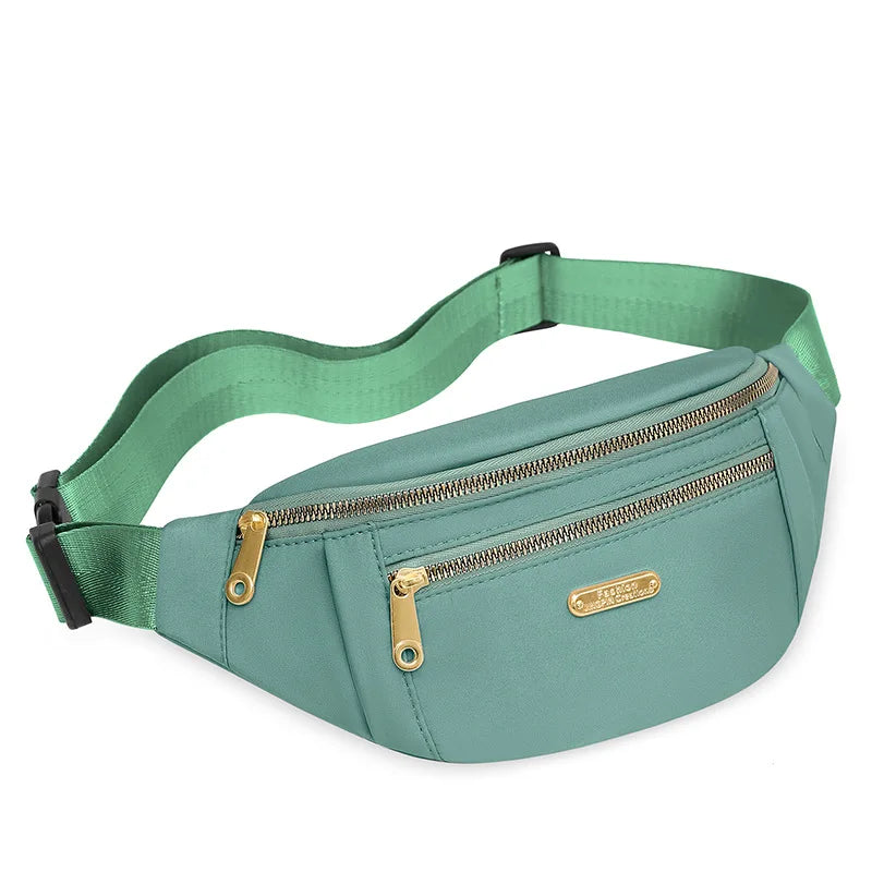 Waterproof Oxford Single Shoulder Crossbody Bag, Fanny Pack ,Bumbag Chest Bags for Women Daily Use Travel Outdoor Sports Running