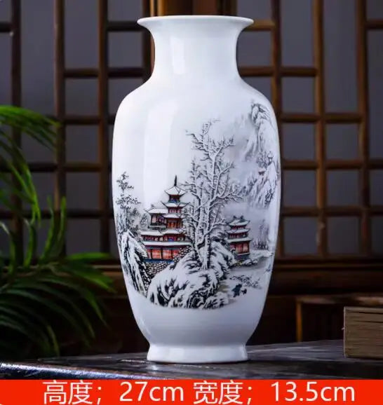 Jingdezhen keramična vaza vintage kitajske tradicionalne vaze domača vaza živali vaza fino gladko površinsko opremljanje člankov