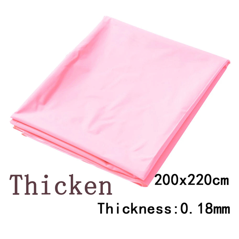 100% Waterproof PVC Adult Bedsheets Bed Cover Couple Game Flat Sheet Oil/SPA Coverlet Double Single Queen Size Coverlid 3Color