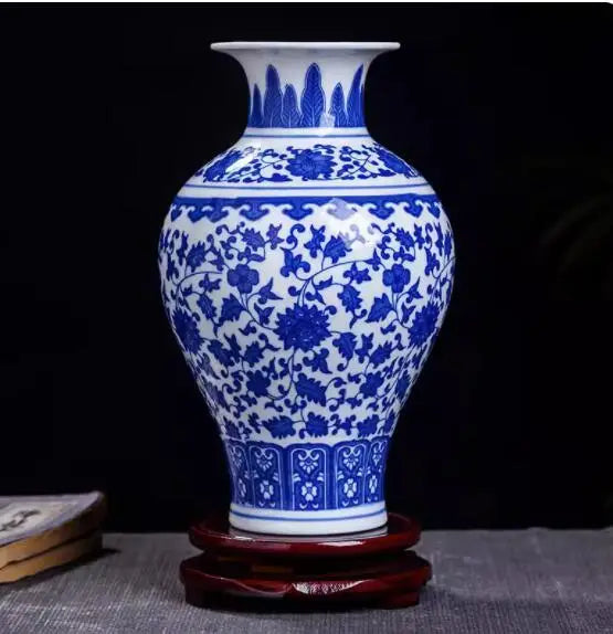 Jingdezhen keramična vaza vintage kitajske tradicionalne vaze domača vaza živali vaza fino gladko površinsko opremljanje člankov