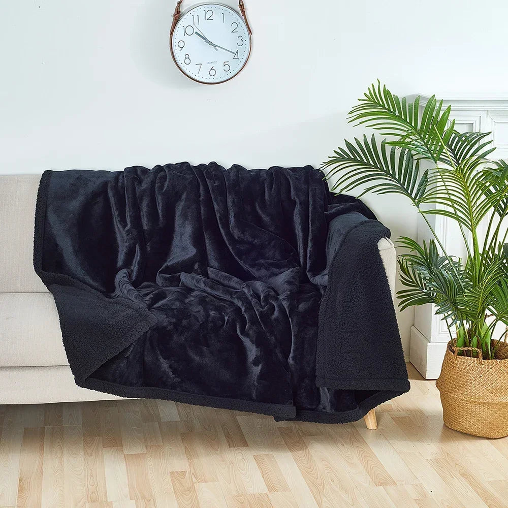 Coperta king size addensata calda invernale 100% impermeabile e resistente alle macchie-coperta accogliente coperta shaggy coppia romantica coperta