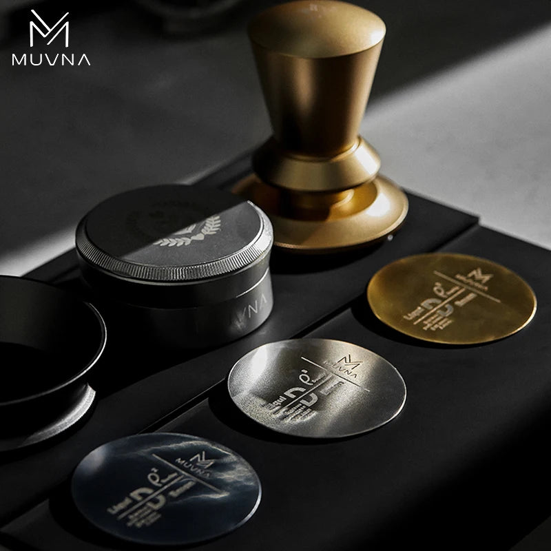 MUVNA Ultra-thin Espresso Puck Screen, Multilayer Metal Coffee Filters with Stainless Steels for 51/54/58mm Portafilter Basket