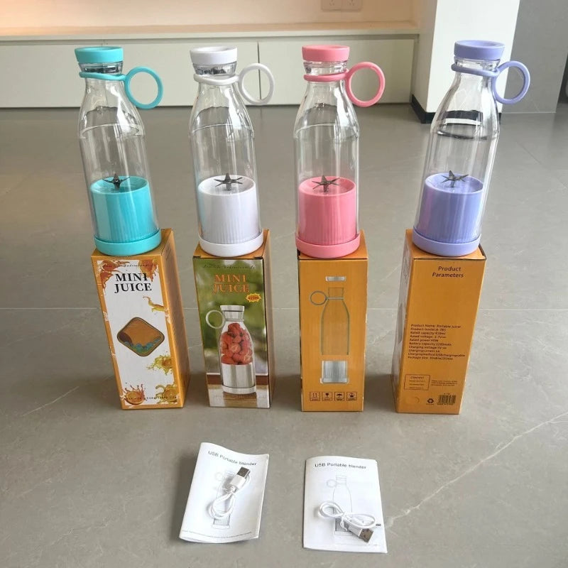 Spremiagrumi elettrico Tazza 6 Lame Frullatore Macchina per frappè USB Portatile Frutta Latte Strumento di miscelazione Mini Succo fresco Frullatore da cucina