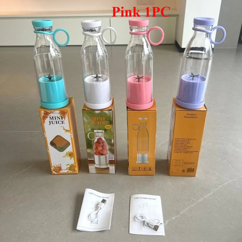Spremiagrumi elettrico Tazza 6 Lame Frullatore Macchina per frappè USB Portatile Frutta Latte Strumento di miscelazione Mini Succo fresco Frullatore da cucina