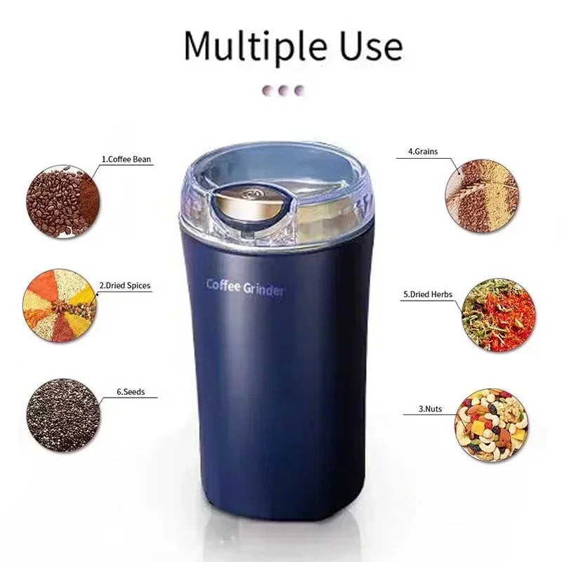 2024 New Small Electric Grinding Machine Grain Grinder Coffee Grinder Stainless Steel Nuts Beans Grains Mill Herbs for kitchen