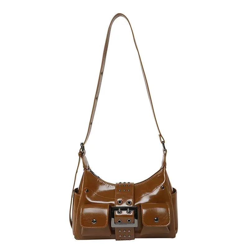 Fashionable and Versatile Casual Women's Solid Color PU Trendy Shoulder Bag Crossbody Bag Luxury Designer Bags Bags for Woman