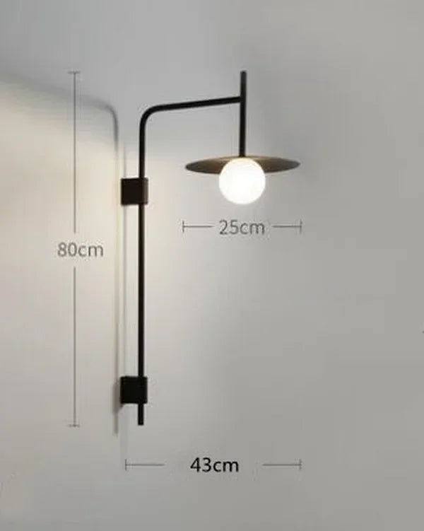 Nordic Creative Arm Movable Glass G9 Bulb Wall Lamp Living Room Restaurant Bedroom Hotel Study Bedhead LED Lighting Decor Light