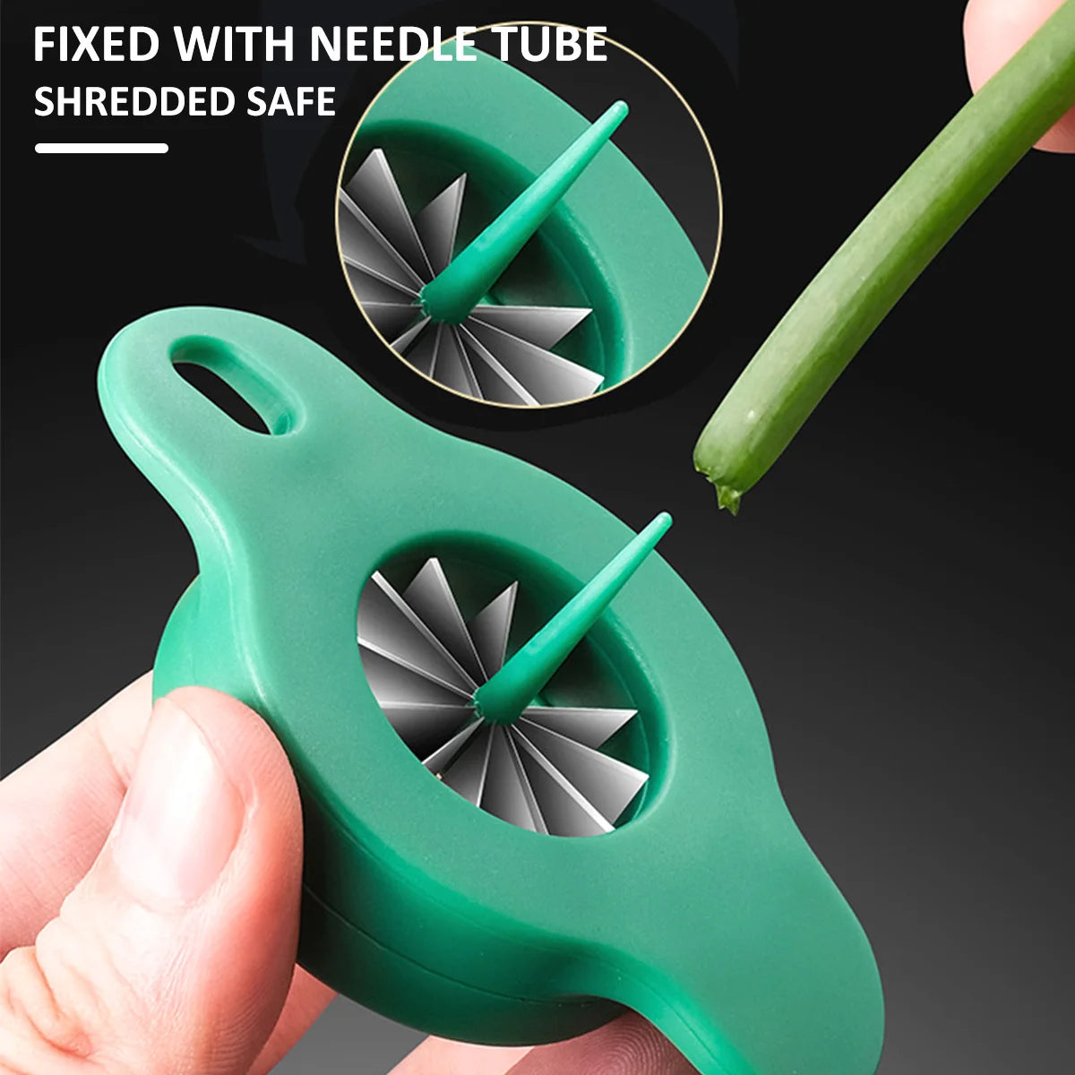 Shred Zijde Mes Snijmachine Lente-uitjes Cutter Speedy Food Chopper Groente Rasp Cuisine Outils Uien Shredder Keuken Accessoires