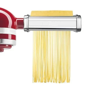 Pasta-opzetstuk voor KitchenAid-mixer, pastavelroller, spaghetti-fettuccinesnijder, roestvrijstalen noedels geschikt voor alle KitchenAid-chefs