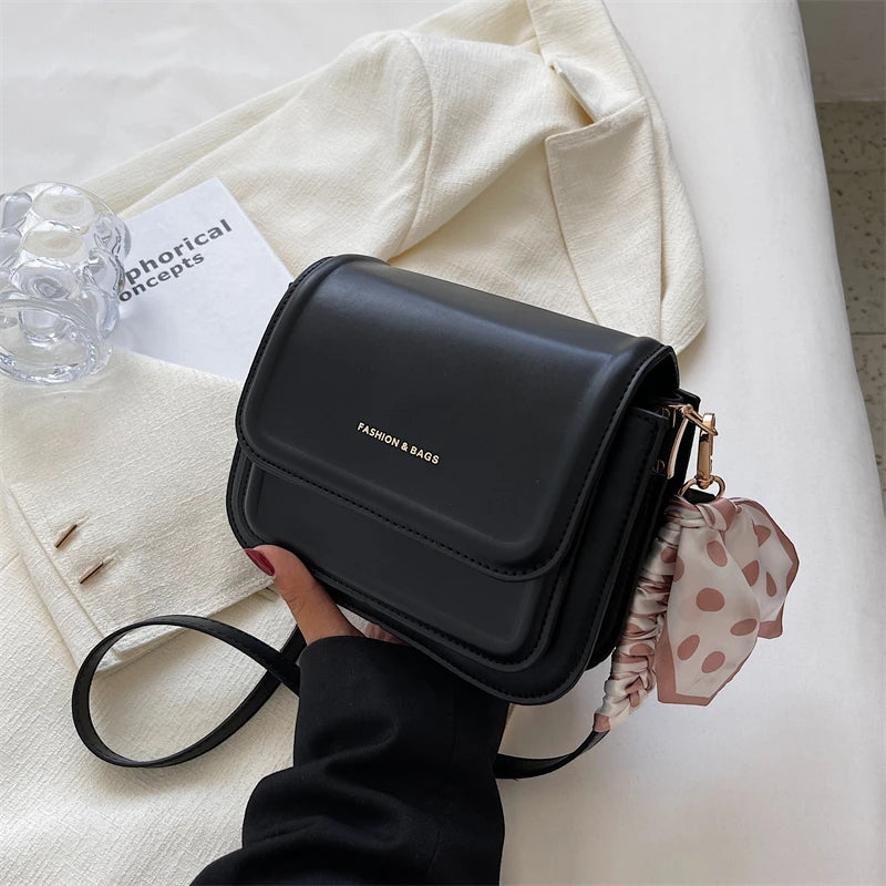 Leather Shoulder Bag Purse for Women - Fashion Crossbody Bags Underarm Bag Small Square Satchel Handbag